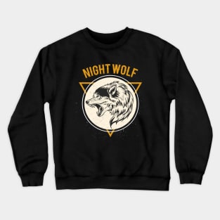 night wolf Crewneck Sweatshirt